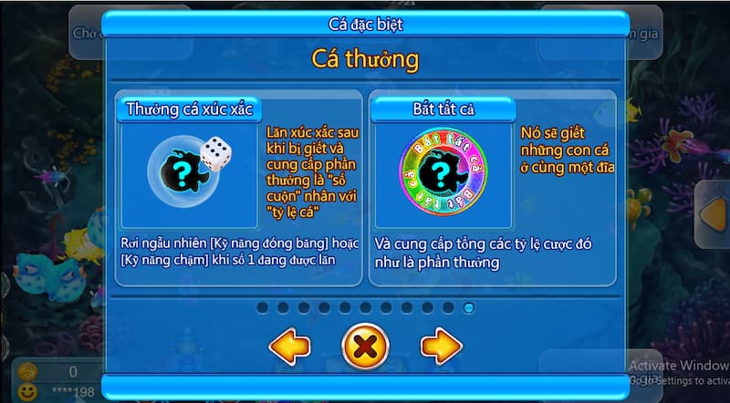 Bắn cá chúa tể đại dương FANVIP: Săn cá, rinh quà khủng 4 Đa dạng vũ khí bắn hiện đại