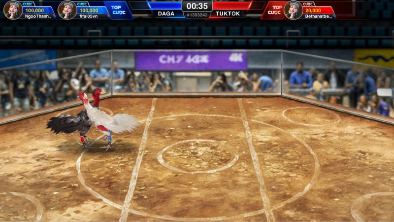 Giao diện chơi đá gà 3D tại Fanvip